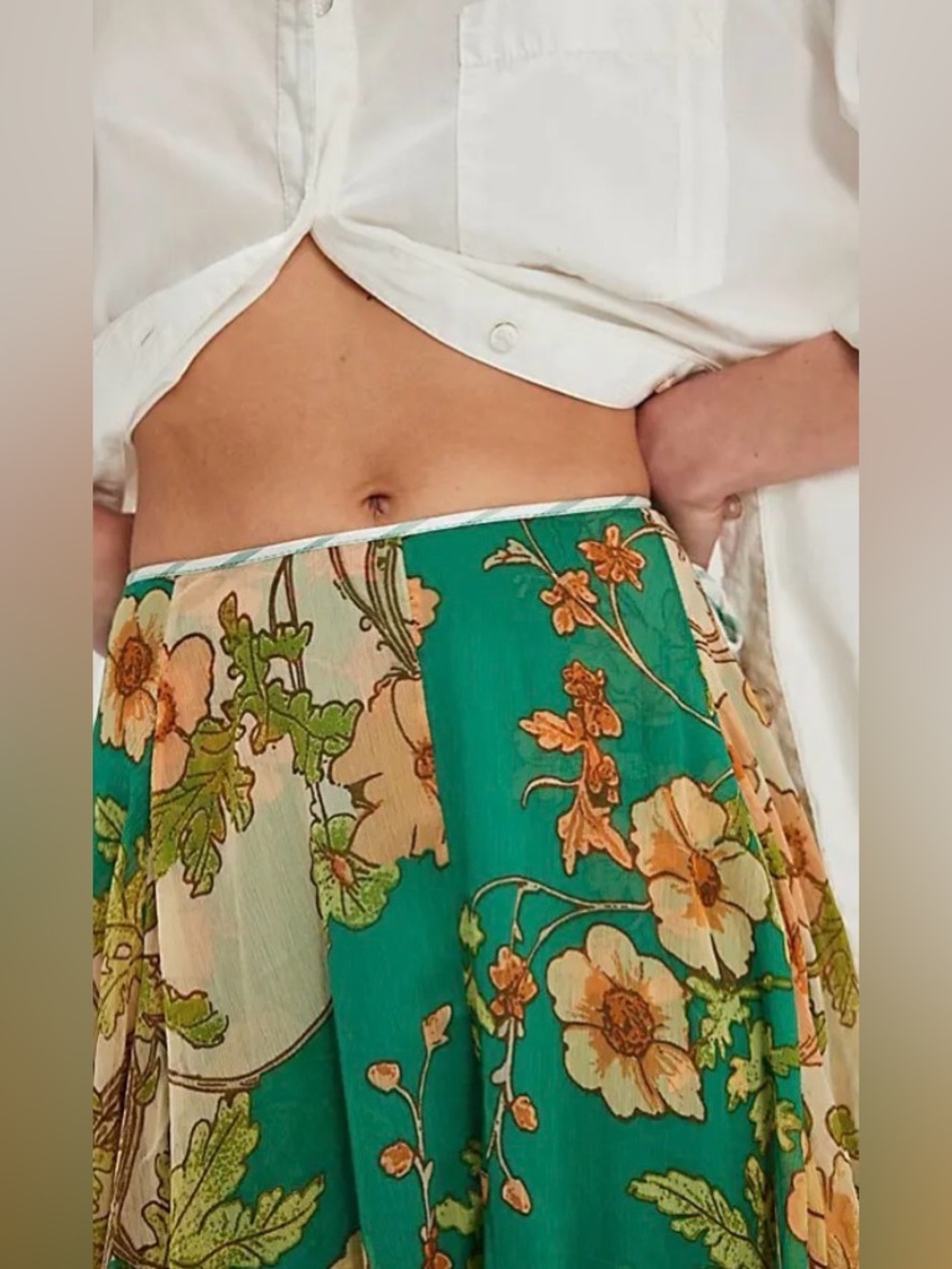 Free People Palermo Villa Maxi Skirt - Picture 3 of 8